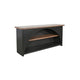 Jenne Server | Arched Cutout | Middle Shelves | Black Mahogany Wood