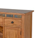 Tamara Buffet Server | Drawers | Cabinets | Beige Mahogany Mindi Wood