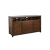 Raven TV Stand Media Cabinet | Brown Mahogany Wood 66"