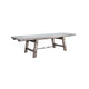 Zeka Dining Table | Turnbuckle Design Gray Wood | 76-106" Extendable Top