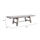Zeka Dining Table | Turnbuckle Design Gray Wood | 76-106’’ Extendable Top BM339904