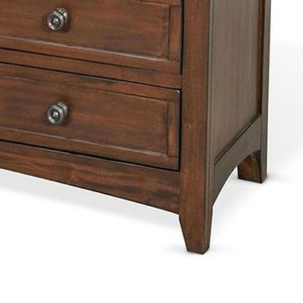 Xyla 72’’ TV Stand Media Cabinet | Glass Door | 6 Drawers | Brown