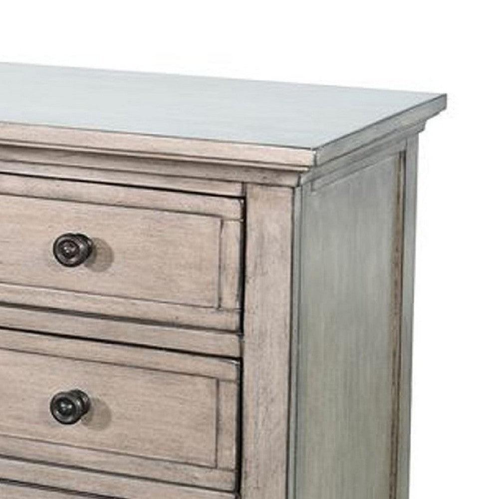 Xyla 72’’ TV Stand Media Cabinet | Glass Door | 6 Drawers | Gray