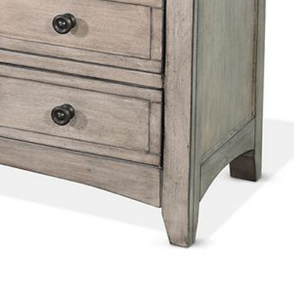 Xyla 72’’ TV Stand Media Cabinet | Glass Door | 6 Drawers | Gray