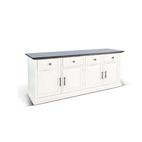 Orso Credenza | Drawer & Cabinet | Brown White Mahogany Mindi Wood