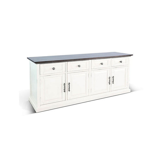 Orso Credenza | Drawer & Cabinet | Brown White Mahogany Mindi Wood
