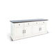 Orso Credenza | Drawer & Cabinet | Brown White Mahogany Mindi Wood