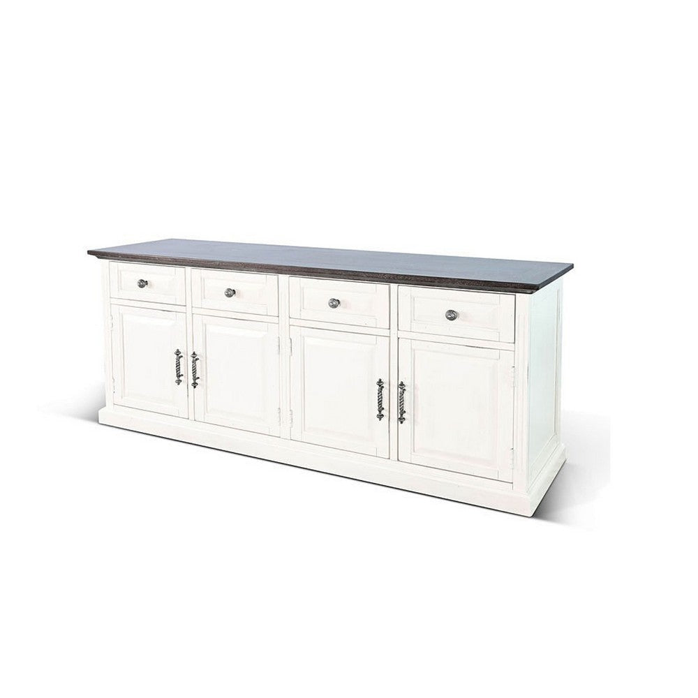 Orso Credenza | Drawer & Cabinet | Brown White Mahogany Mindi Wood BM339910