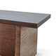 Wedy Dining Table | 86’’ Rectangular Top | Dark Brown Wood Block Base BM339912