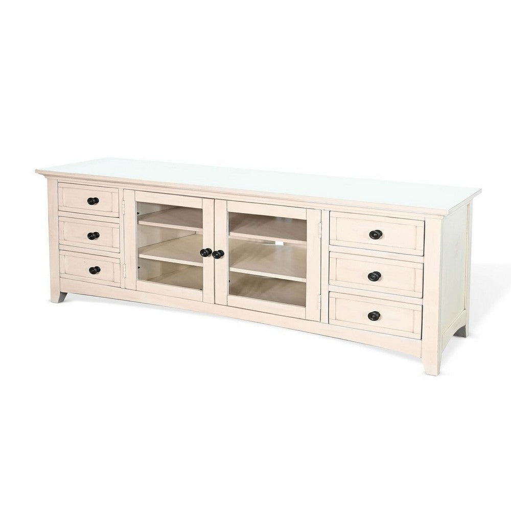 Lesy TV Media Entertainment Console | 82’’ | 6 Drawers 2 Doors | Cream BM339915