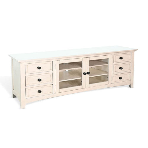 Lesy TV Media Entertainment Console | 82" | 6 Drawers 2 Doors | Cream