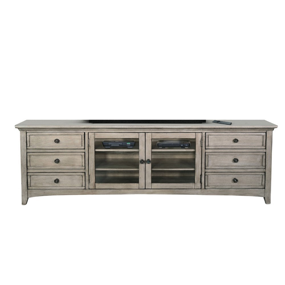 Lesy TV Media Entertainment Console | 82’’ | 6 Drawers 2 Doors | Gray BM339916
