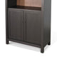Xeny Arched Display Cabinet | 3 Shelves w 2 Doors | Black Mahogany Wood BM339918