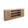 Ryle TV Media Entertainment Console | 78" | Open Shelves 2 Doors | Brown