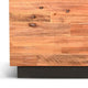Cicy 78" TV Media Entertainment Cabinet | Black | Brown Solid Wood
