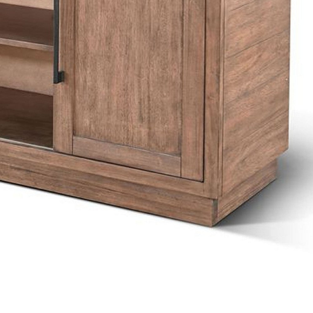 Ceny TV Media Entertainment Console | 78" | 2 Cabinet Doors | Brown