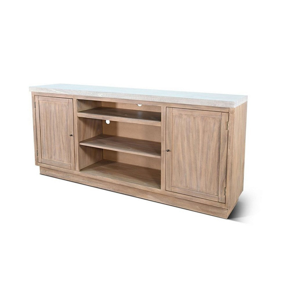 Seni 78’’ TV Media Entertainment Console | 2 Doors | Brown BM339928