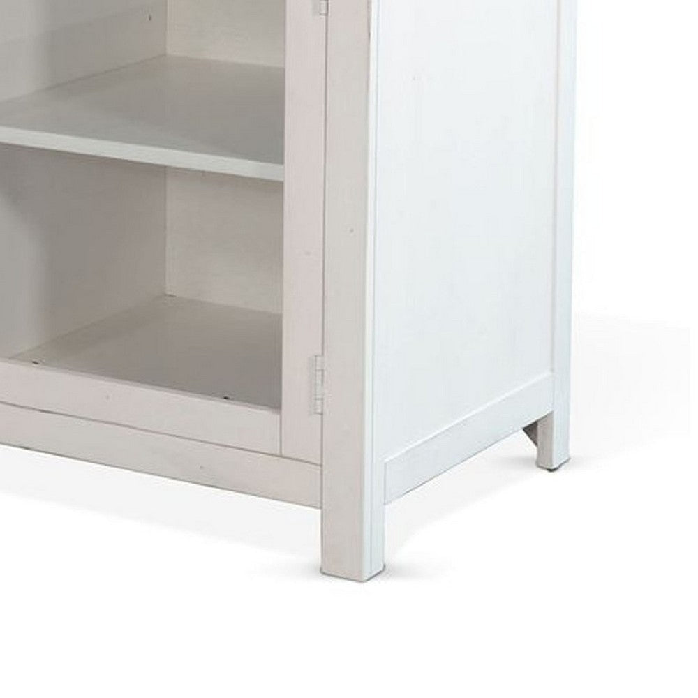 Orso Sideboard Buffet Cabinet | 2 Drawers w Adjustable Shelves | White BM339933