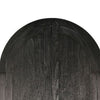 Dyz Arched Storage Cabinet | 2 Doors w Adjustable Shelves | Black Wood