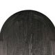 Dyz Arched Storage Cabinet | 2 Doors w Adjustable Shelves | Black Wood