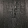 Dyz Arched Storage Cabinet | 2 Doors w Adjustable Shelves | Black Wood