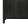Dyz Arched Storage Cabinet | 2 Doors w Adjustable Shelves | Black Wood BM339934