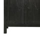 Dyz Arched Storage Cabinet | 2 Doors w Adjustable Shelves | Black Wood BM339934