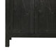 Dyz Arched Storage Cabinet | 2 Doors w Adjustable Shelves | Black Wood