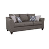 Siya 2pc Living Room Sofa & Loveseat Set | 6 Accent Pillows | Dark Gray BM339936