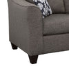 Siya 2pc Living Room Sofa & Loveseat Set | 6 Accent Pillows | Dark Gray BM339936