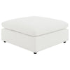 Allias 6pc Modular Sectional Sofa | Ivory White Boucle | 2 Accent Pillows