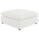 Allias 6pc Modular Sectional Sofa | Ivory White Boucle | 2 Accent Pillows