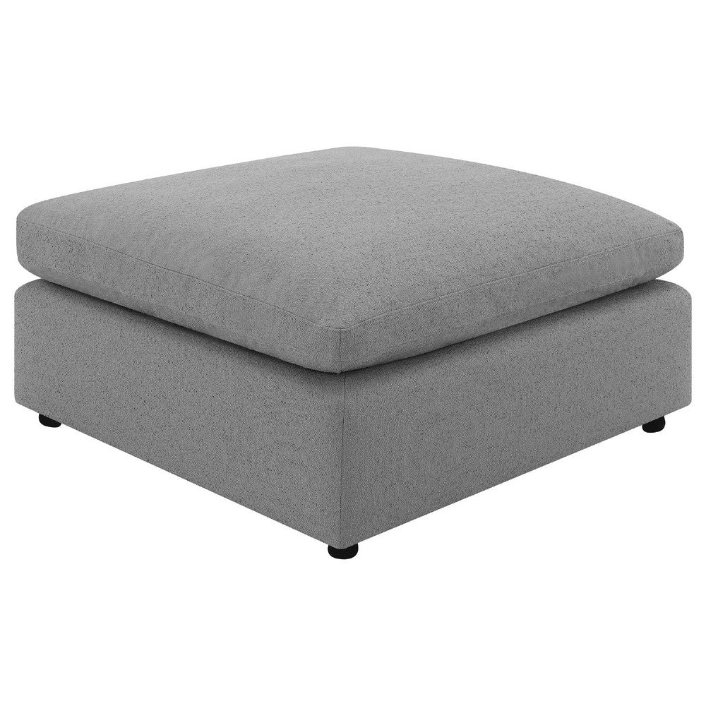 Allias 6pc Modular Sectional Sofa | Classic Gray Boucle | 2 Accent Pillows