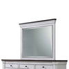 Ola Wide Dresser with Mirror | 9 Drawers | Distressed White Wood Frame BM339949