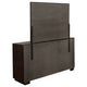 Lyni Wide Dresser with Mirror, 8 Drawers, Metal Handles, Brown Wood