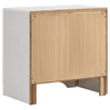 Vino White 4 Piece Queen Bed Set w Storage | Dressers | Glitter Accent