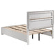 Vino White 5pc Full Size Bed Set w Storage | Dressers | Glitter Accent BM340021