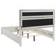 Vino White 5pc Queen Size Bed Set w Dressers | Mirror | Glitter Accent