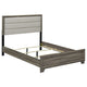 Reay 4 Piece Queen Bedroom Set with Dressers | Upholstered Gray Brown