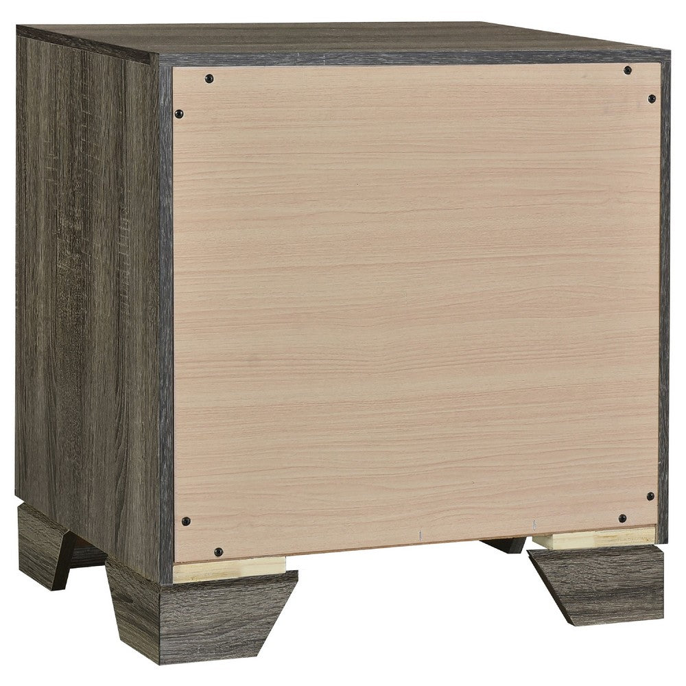 Reay 5 Piece Queen Bedroom Set with Dressers | Upholstered Gray Brown