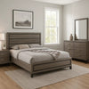 Mela 4pc Queen Bedroom Set | Nightstand Dresser and Mirror | Oak Gray BM340079