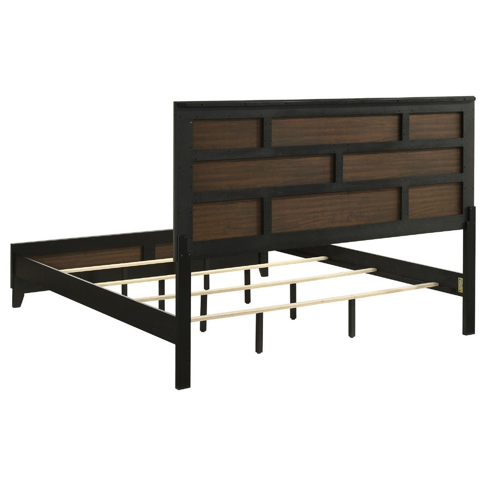 Mela 4pc King Bedroom Set | Nightstand Dresser and Mirror | Oak Gray