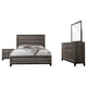 Mela 4pc King Bedroom Set | Nightstand Dresser and Mirror | Oak Gray