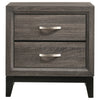 Mela 4pc Cal King Bedroom Set | Nightstand Dresser | Mirror | Oak Gray