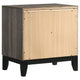 Mela 5pc Full Bed Set | Nightstand Dresser Chest and Mirror | Oak Gray BM340085