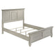 Eli 4 Piece Queen Bedroom Set | Rustic White Wood | Dresser Mirror