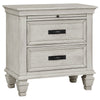 Eli 5 Piece Queen Bedroom Set | Rustic White Wood | Dresser Chest BM340112