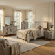 Eli 5 Piece King Size Bedroom Set | Rustic White Wood | Dresser Chest
