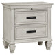 Eli 5 Piece King Bedroom Set | Footboard Storage | Rustic White Wood BM340118