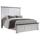 Ola 5 Piece Queen Bed Set | White Wood | Shutter Design Coastal Theme BM340120